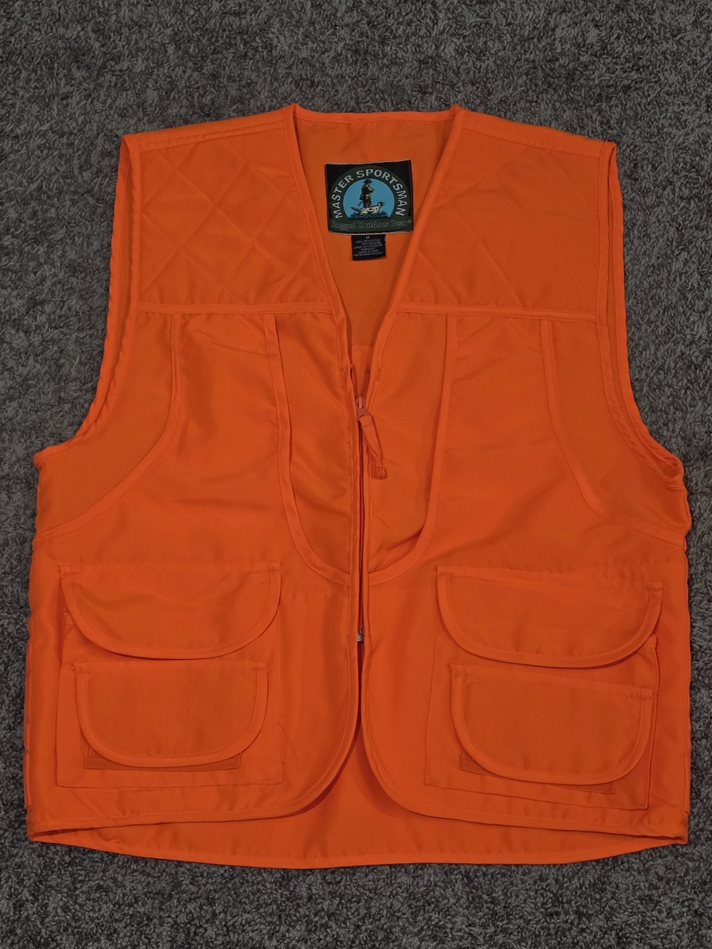 Master Sportsman Men's High-Visibility Orange Hunting Vest
